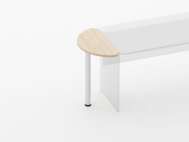 Приставка-полукруг Glassy 2.14 Туя_1