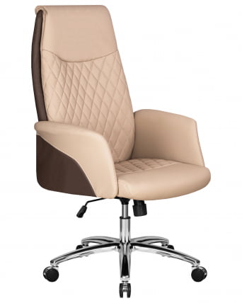 Офисное кресло для руководителей ДОБРИН ЛЕОНАРД (коричнево-бежевый) / DOBRIN LEONARD_1