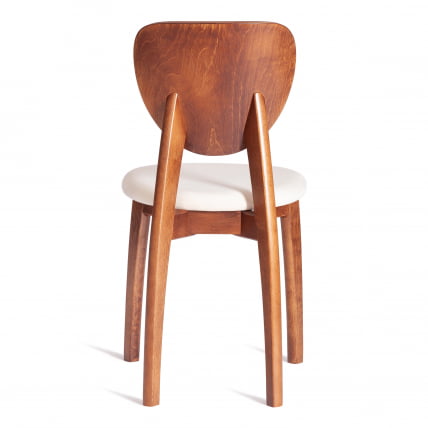 Стул ДИАМАНТЕ мягкое сидение бук, 42кс42кс85см, коричневый, ткань Тенерифе Cреам / DIAMANTE 42x42x85см, Tenerife Cream_3