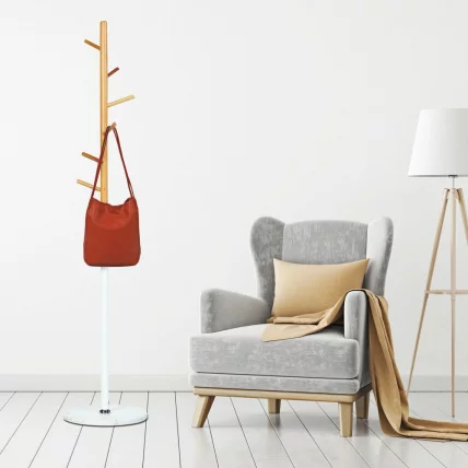 Вешалка-стойка BRABIX CR-1906 на мраморном диске Белый_6