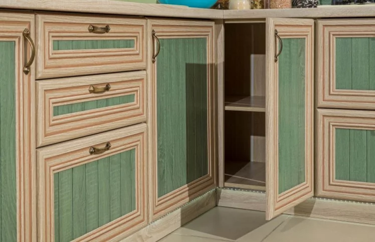 Тумба кухонная 400 с 3 ящиками (4) Кантри ЛД 235.031.000 Сономе эйч светлая_2