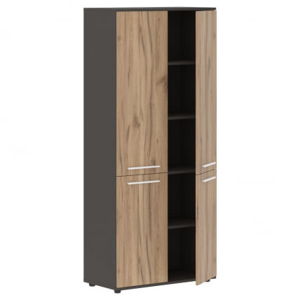 Шкаф с глухими средними и малыми дверьми ЕДИС ЕХCС 85.3 Дуб Денвер светлый Мокко Мокко / EDIS EHCS_1