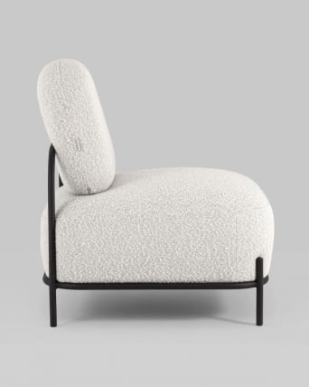 Кресло Стоун 1 ткань букле Молочный_6