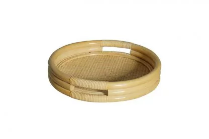 Поднос круглый 21/03 натуральный_0