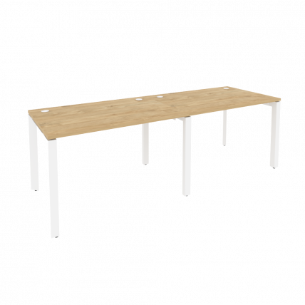 Рабочая станция на П-образном м/к ONIX O.MP-RS-2.2.8 Тиквуд Светлый/Белый_0