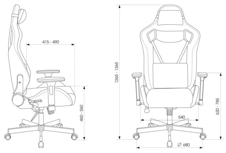Геймерское кресло KNIGHT OUTRIDER Black_18