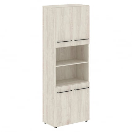 Шкаф с 2-мя комплектами глухих малых дверей LOFTIS LHC 80.4 Сосна Эдмонт_0