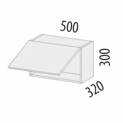 Антресоль (с системой плавного закрывания) Дакота 103.103_2