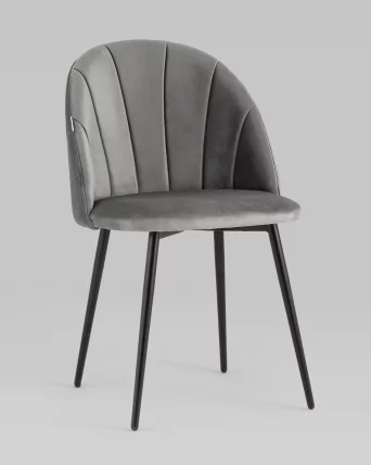 Стул Логан велюр Серый_1