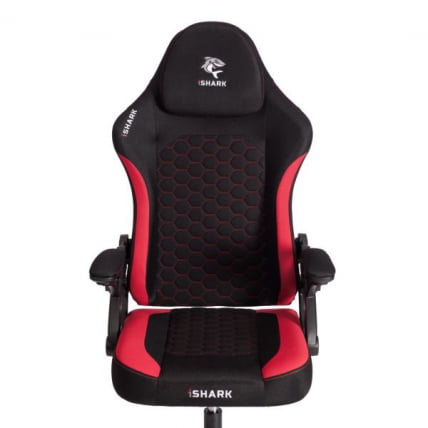 Кресло iShark ткань, черный / красный_8
