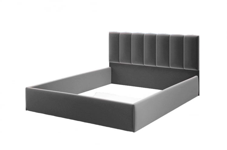 Кровать Элен 1400*2000 мм, велюр Роcк 05, коричневый / Rock_1