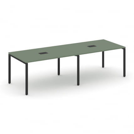 Стол переговорный (2 столешницы) CONCEPT CN.PRG-024 Кобо Черный_0