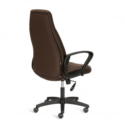 Кресло INTER (24) кож/зам/флок/ткань, коричневый, 36-36/6/TW-24_2