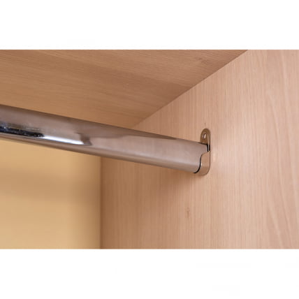 Шкаф двухстворчатый Сканди с зеркалами Жемчужно-белый_5