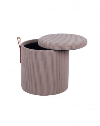 Пуф Руни XS с ящиком вельвет коричневый_2