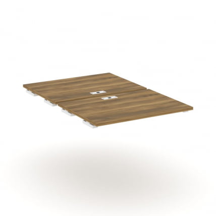 Двойной стол-приставка к двум опорным тумбам/шкафам CONCEPT CN.DSPR-005 Сандал Янтарный Белый_0