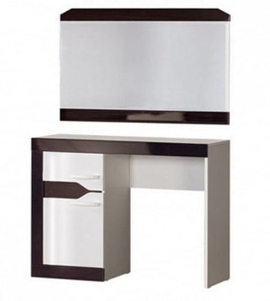 Зеркало Ронда №313 Венге Белый глянец_1