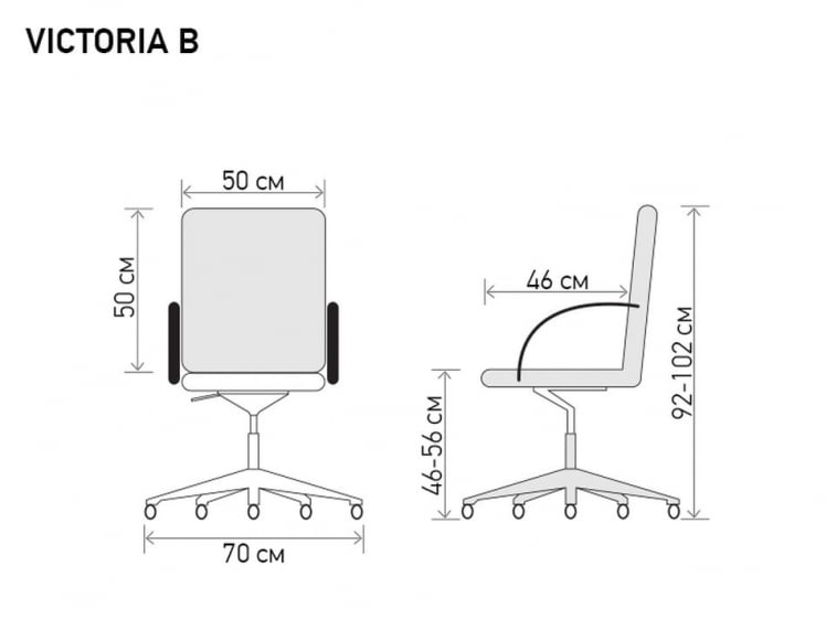 Кресло Виcториа Б ВCТ5120021 Черное / Victoria B VCT5120021_5