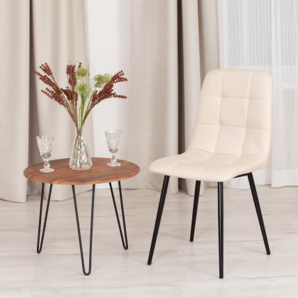 Стул CHILLY MAX ткань/металл, 45 х 54 х 90 см , бежевый 08/черный_9