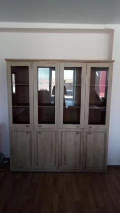 Шкаф высокий 2-х секционный комбинированный RHC 180.2 Дуб Девон_1