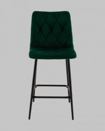 Стул полубарный Одди Diamond велюр темно-зеленый_2