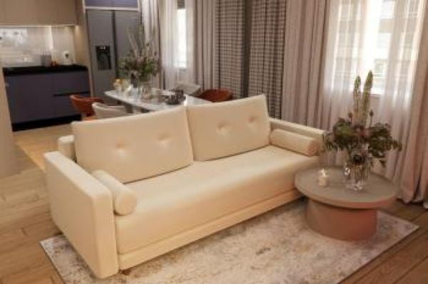 Диван прямой Санднес (Berhouse) Цвет фасада: Левис 02 велюр; Тип: Прямой; Материал фасада: Металл/Велюр_3