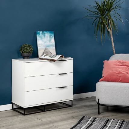 Комод 3 ящика CITY 40095580h Белый_9