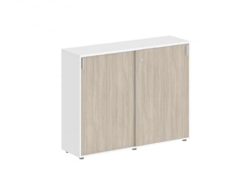 Шкаф-купе средний с замком Sigma SG.712.WH.OD Белый Дуб темный_0