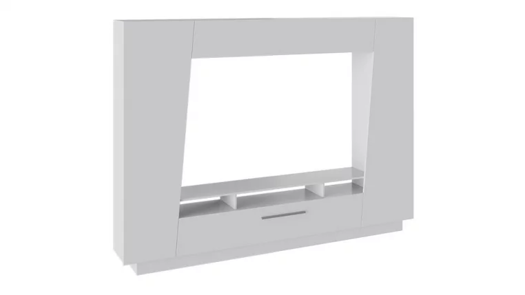 Стенка для гостиной Твист Белый глянец_0