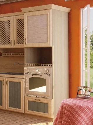 Кухонный гарнитур угловой Кантри №03 Сономе эйч светлая_13