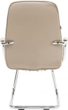 Кресло для посетителей Everprof Vesta CF Экокожа Бежевый_4
