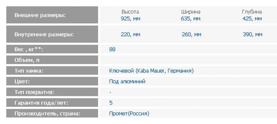 Депозитная ячейка DB-8 S.DGL_1