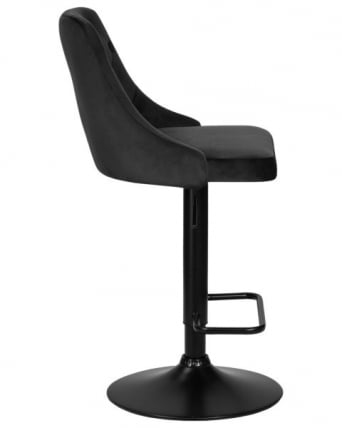 Стул барный ДОБРИН ДЖОСЕПХ БЛАCК (черный велюр (МДЖ9-101)) 2 шт / DOBRIN JOSEPH BLACK (MJ9-101))_2