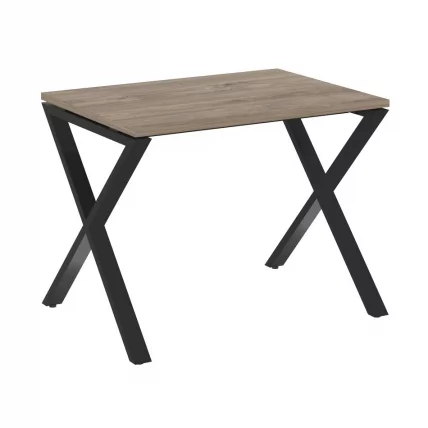 Стол рабочий LOFT VR.L-SRX-1.7 Металл черный Тиквуд темный_0