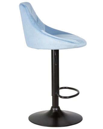 Стул барный DOBRIN LOGAN BLACK Ппудрово-голубой велюр MJ9-74_2