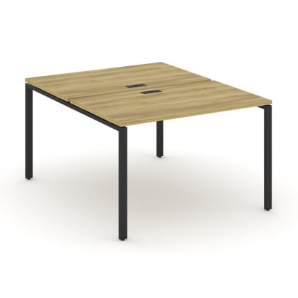 Рабочая станция двухсторонняя на 2 места CONCEPT CN.DRS-002 Дуб Винченцо Черный_0