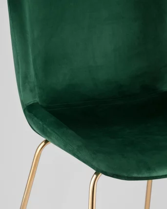 Стул барный Beetle Lite PU со спинкой Изумрудный_8