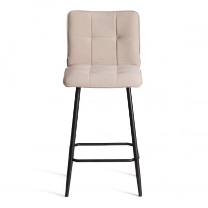 Полубарный стул Bari/Бари велюр, бежевый, 7, 42х55х99 см_4