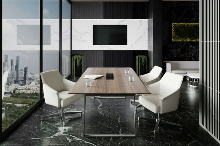 Стол переговорный QUARTZ QZ.0102.BW.GF_2