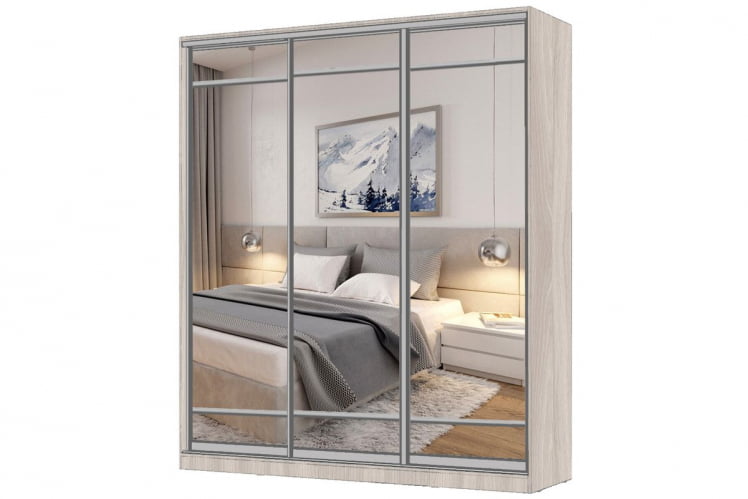 Шкаф-купе 3-х дверный Виктория 2000х584х2300, Ясень шимо светлый 20ДЗЗЗДЗЗЗДЗЗЗ-ЯЯШШ-Яшс 310-3177_0