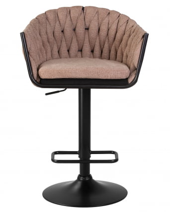 Стул барный DOBRIN LEON Коричневая ткань LAR 275-3_5