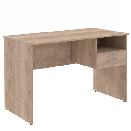 Стол письменный (S-1200) R с правой подвесной тумбой Дуб Сонома Светлый_0