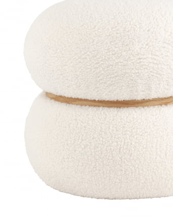 Пуф Полли S Тедди белый_1
