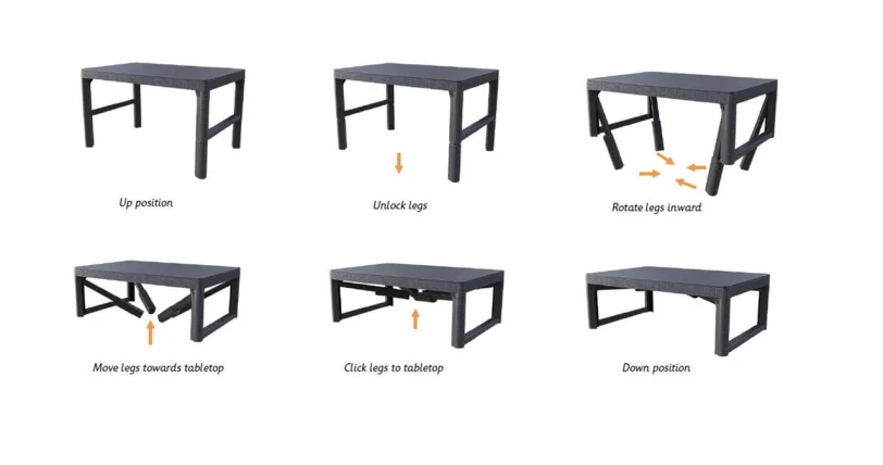 Столик Lyon rattan table Капучино_2