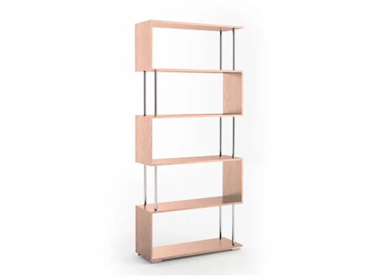 Стеллажи Зигзаг 2+Зигзаг 1 дуб млечный_3