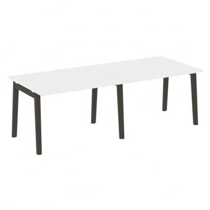 Стол переговорный (2 столешницы) ONIX WOOD OW.PRG-2.2 Белый Бриллиант/Темный_0