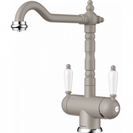 Смеситель Омоикири Амагасаки-Гр Латунь/Гранит/Ленинград Грей / Omoikiri Amagasaki-Gr Латунь/Гранит/Leningrad Grey_0