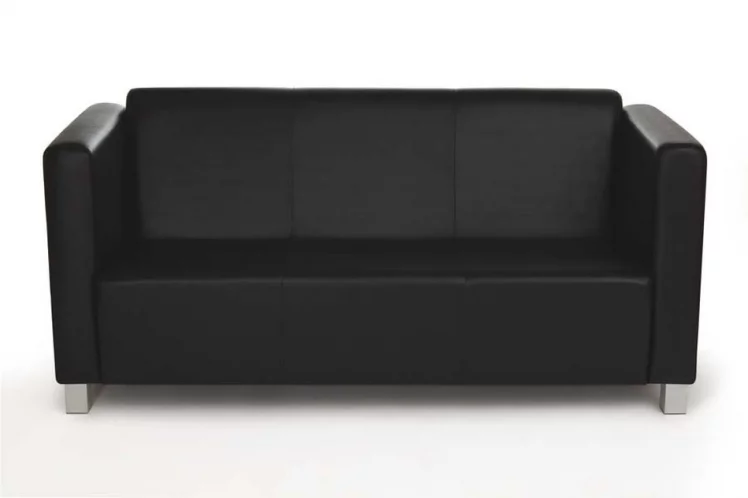 Диван трехместный Милано Комфорт Д3 Санторини 401 (черный) Категория 1_0