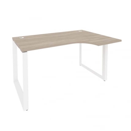 Стол эргономичный правый на О-образном м/к ONIX O.MO-SA-2R Дуб Аттик/Белый_0