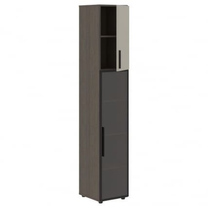 Шкаф-колонка комбинированный (правый) VELION VHCS 40.2 R Аметист Дуб Сильвер_3